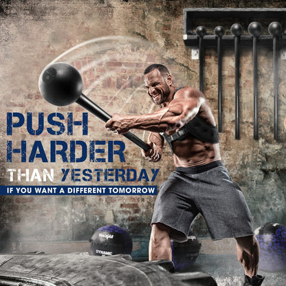 Steel Mace Bell for Strength Training, Shoulder, Grips & Forearms Workouts - Weight Available: 5, 7, 10, 15, 20, 25, 30 Lbs