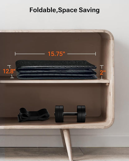 Laufband Mit 9% Steigung, Walking Pad Klappbar Mit Sicherheitsgriff, One-Touch-Hiit-Modus, Gehen, Joggen Oder Laufen Fürs Homeoffice, Kein Zusammenbau Erforderlich, Fernbedienung & Led-Anzeige