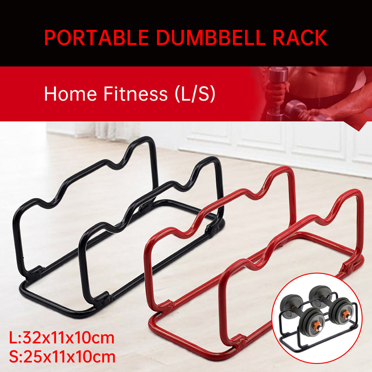 Dumbbell Rack Storage Organizer Dumbbell Storage Stand Holder for Home Gym AU